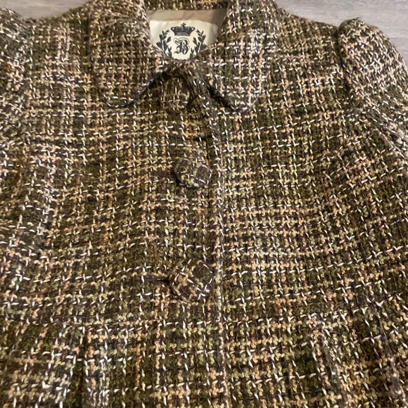 Y2k BB Dakota Brown Tweed Coat - Picture 4 of 4